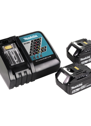 Makita BML 802 RG Akku Lampe für 14,4 und 18 V Akkus + 2x Akku 6,0 Ah + Ladegerät