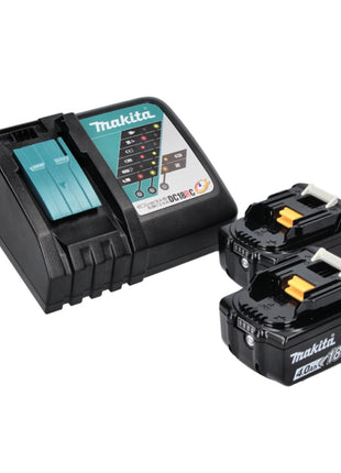 Makita DKP 181 RMJ rabot pliable à batterie 82 mm 18 V sans balais + 2x batteries 4,0 Ah + chargeur + Makpac