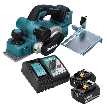 Makita DKP181RG Cordless Planer 82mm 18V Brushless + 2x Batteries 6.0 Ah + Charger