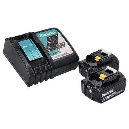 Makita DKP181RG Cordless Planer 82mm 18V Brushless + 2x Batteries 6.0 Ah + Charger