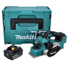 Cepillo plegable a batería Makita DKP 181 G1J 82 mm 18 V sin escobillas + 1x batería 6,0 Ah + Makpac - sin cargador