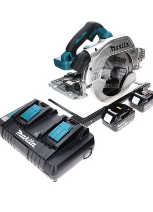 Makita DHS 900 PM2 Akku Handkreissäge 36 V ( 2x 18 V ) 235 mm Brushless + 2x Akku 4,0 Ah + Doppelladegerät