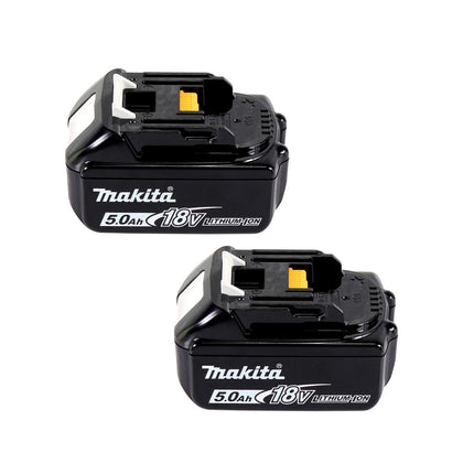 Sierra circular a batería Makita DHS 900 T2 36 V (2x 18 V) 235 mm sin escobillas + 2x batería 5,0 Ah - sin cargador