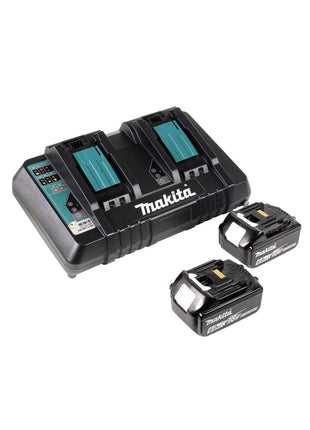 Makita DHS 900 PG2 scie circulaire à batterie 36 V (2x 18 V) 235 mm sans balais + 2x batterie 6,0 Ah + double chargeur