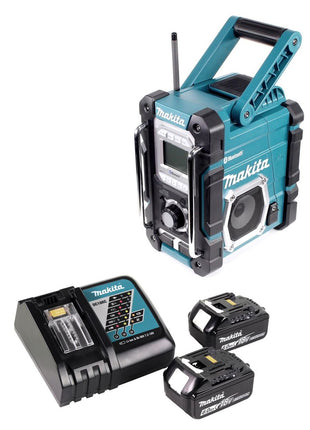 Makita DMR 106 RG Akku Baustellen Radio 7,2 - 18 V + 2x Akku 6,0 Ah + Ladegerät