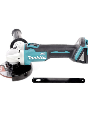 Amoladora angular a batería Makita DGA 506 G1 18 V 125 mm sin escobillas + 1x batería 6,0 Ah - sin cargador