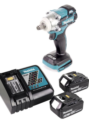 Makita DTW 285 RG Akku Schlagschrauber 18 V 280 Nm 1/2" Brushless + 2x Akku 6,0 Ah + Ladegerät