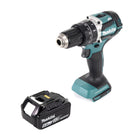 Makita DHP 484 G1 Akku Schlagbohrschrauber 18 V 54 Nm Brushless + 1x Akku 6,0 Ah - ohne Ladegerät