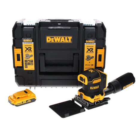 DeWalt DCW 200 NT Akku Vibrationsschleifer 18 V 108x115 mm + 1x Akku 2,0 Ah + TSTAK - ohne Ladegerät - Toolbrothers