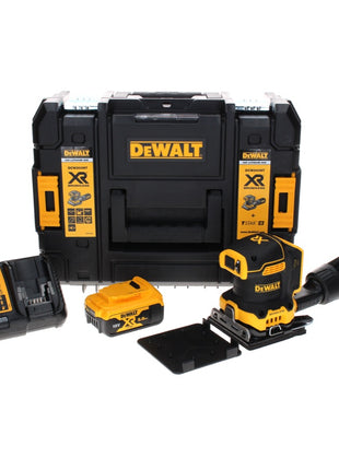 DeWalt DCW 200 P1 Akku Vibrationsschleifer 18 V 108x115 mm + 1x Akku 5,0 Ah + Ladegerät + TSTAK - Toolbrothers