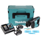 Makita DJR 188 RGJ Akku Reciprosäge 18 V Brushless + 2x Akku 6,0 Ah + Ladegerät + 5x Sägeblatt Metal Wood + Makpac - Toolbrothers