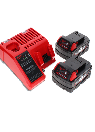 Tronçonneuse à batterie Milwaukee M18 FCHSC-402C 18 V 30 cm sans balai + 2x batteries 4,0 Ah + chargeur