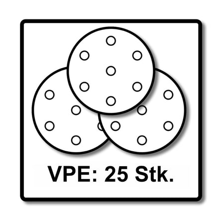 Festool STF D225/128 Schleifscheibe Granat P240 225 mm 25 Stk. ( 205663 ) für Langhalsschleifer PLANEX - Toolbrothers