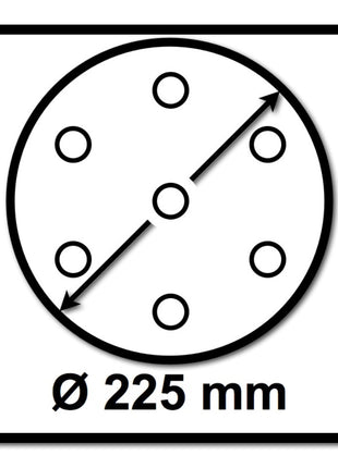 Festool STF D225/128 Schleifscheibe Granat P320 225 mm 25 Stk. ( 205664 ) für Langhalsschleifer PLANEX - Toolbrothers