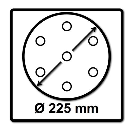 Festool STF D225/128 Schleifscheibe Granat P100 225 mm 25 Stk. ( 205656 ) für Langhalsschleifer PLANEX - Toolbrothers