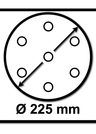 Festool STF D225/128 Schleifscheibe Granat P120 225 mm 25 Stk. ( 205657 ) für Langhalsschleifer PLANEX - Toolbrothers