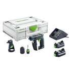 Festool CXS Li 2,6 Plus Akku Bohrschrauber 10,8 V 16 Nm ( 576093 ) + 2x Akku 2,6 Ah + Ladegerät + Winkelvorsatz + Systainer - Nachfolger von 564532 - Toolbrothers