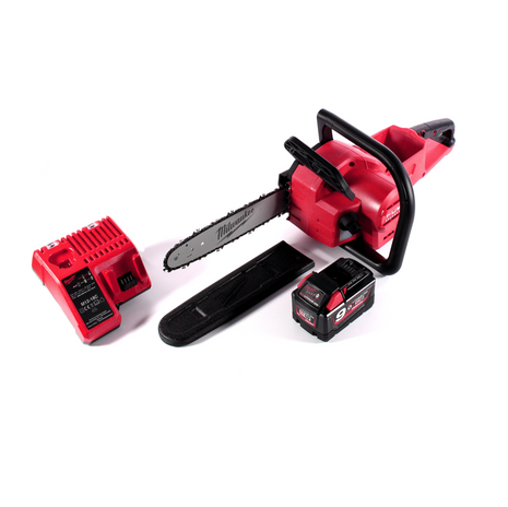 Motosierra a batería Milwaukee M18 FCHSC-901C 18 V 30 cm sin escobillas + 1x batería 9,0 Ah + cargador