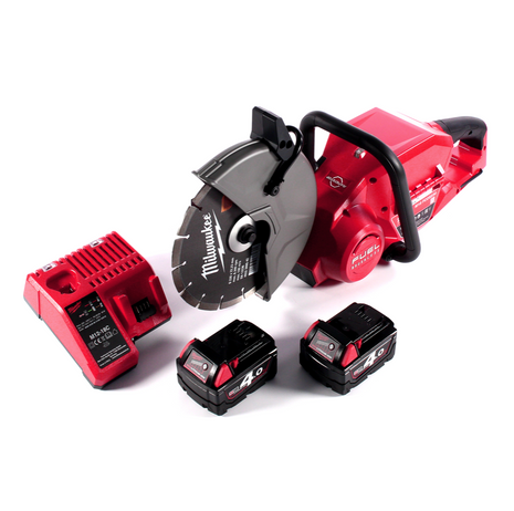 Milwaukee M18 FCOS230-402C Akku Trennschleifer 18 V 230 mm Brushless + 2x Akku 4,0 Ah + Ladegerät