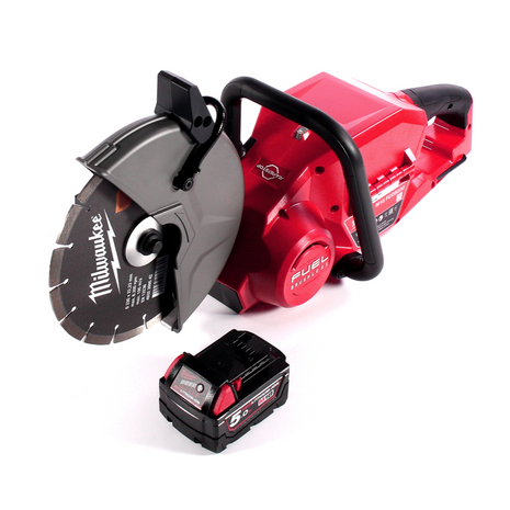 Milwaukee M18 FCOS230-501 Akku Trennschleifer 18 V 230 mm Brushless + 1x Akku 5,0 Ah - ohne Ladegerät