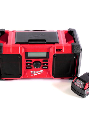 Milwaukee M18 JSR DAB+-401 Akku / Netz Radio Baustellenradio 18 V + 1x Akku 4,0 Ah - ohne Ladegerät