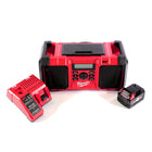 Milwaukee M18 JSR DAB+-401C Akku / Netz Radio Baustellenradio 18 V + 1x Akku 4,0 Ah + Ladegerät