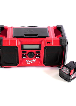 Milwaukee M18 JSR DAB+-501 batería / radio de red radio de obra 18 V + 1x batería 5,0 Ah - sin cargador