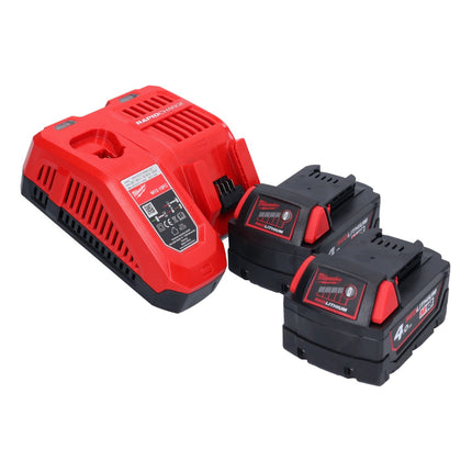 Scie sauteuse à batterie Milwaukee M18 FBJS-402X 18 V sans balais + 2x batteries 4,0 Ah + chargeur + boîtier HD