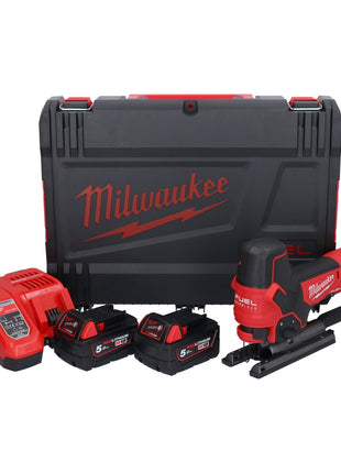 Milwaukee M18 FBJS-502X Akku Stichsäge 18 V Brushless + 2x Akku 5,0 Ah + Ladegerät + HD Box - Toolbrothers