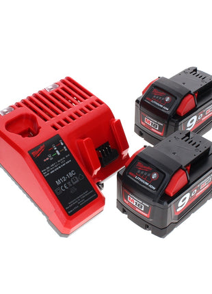 Coupe-herbe à batterie Milwaukee M18 CLT-902C 18 V sans balais + 2x batteries 9,0 Ah + chargeur