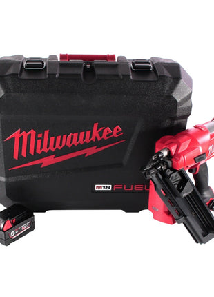 Clavadora a batería Milwaukee M18 FFN-501C 18 V 50 - 90 mm sin escobillas + 1x batería 5,0 Ah + maletín - sin cargador