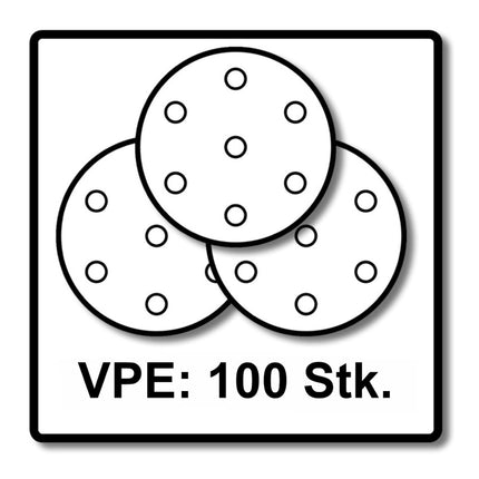 Festool STF D225/128 Schleifscheibe Granat P100 225 mm 100 Stk. ( 4x 205656 ) für Langhalsschleifer PLANEX - Toolbrothers
