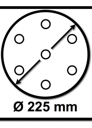 Festool STF D225/128 Schleifscheibe Granat P40 225 mm 50 Stk. ( 2x 205653 ) für Langhalsschleifer PLANEX - Toolbrothers