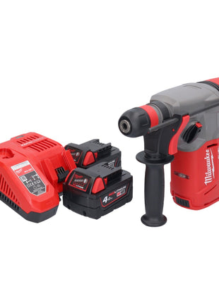 Martillo combinado a batería Milwaukee M18 CHX-402 18 V 2,5 J SDS plus sin escobillas + 2x baterías 4,0 Ah + cargador