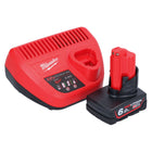 Milwaukee M12 NRG-601 Starter Set 1x 12 V 6,0 Ah Li-Ion Akku + C12 C Ladegerät - Toolbrothers