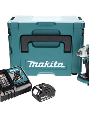 Makita DTW 300 RF1J Atornillador de impacto inalámbrico 18 V 330 Nm 1/2" sin escobillas + 1x batería 3,0 Ah + cargador + Makpac