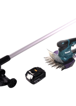 Makita DUM 604 G1 Akku Grasschere 18 V + Griffverlängerung mit Rolle + 1x Akku 6,0 Ah - ohne Ladegerät