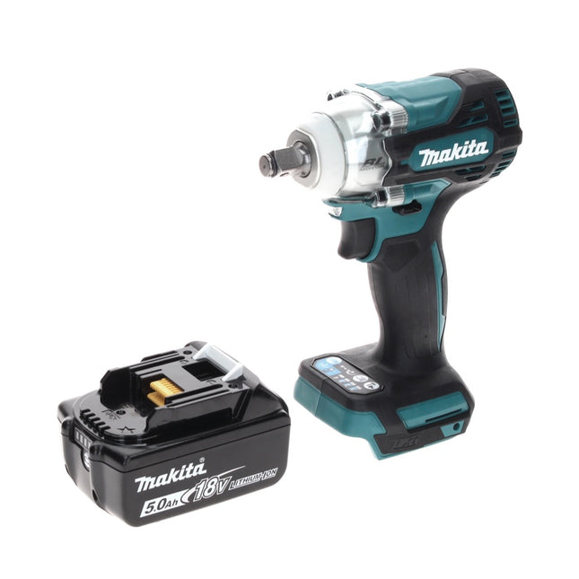 Makita DTW 300 T1 Visseuse à chocs sans fil 18 V 330 Nm 1/2" brushless + 1x Batterie 5,0 Ah - sans chargeur