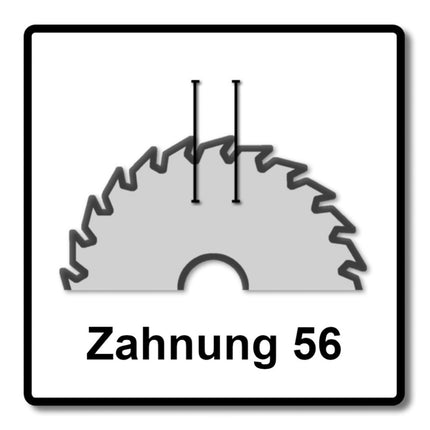 Makita CCXF16556EL SPECIALIZED EFFICUT Sägeblatt 165 x 20 x 1,45 mm 2 Stk. ( 2x B-57320 ) 56 Zähne für Holz, Laminat und Kunststoff