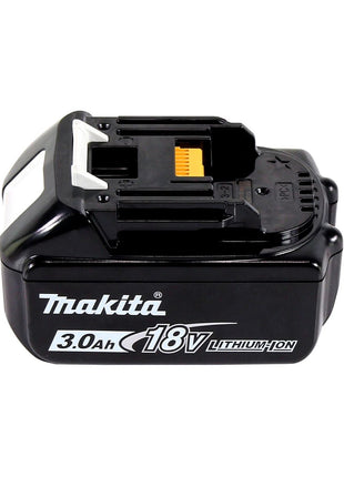 Tijeras para césped a batería Makita DUM 604 F1XJ 18 V con cuchilla para cortacésped y arbustos + 1x batería 3,0 Ah + Makpac - sin cargador