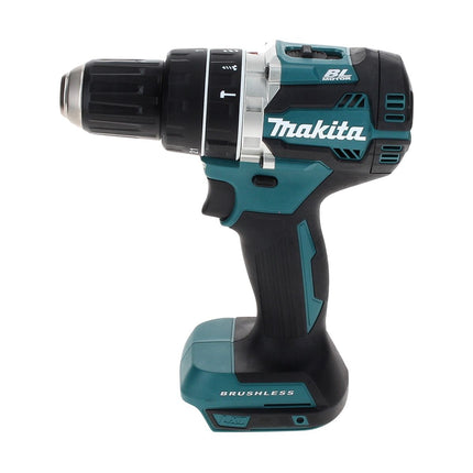 Makita DHP 484 SF1TX taladro percutor inalámbrico 18 V 54 Nm sin escobillas + 1x batería 3,0 Ah + cargador + juego de brocas de 70 piezas + maletín de aluminio TX