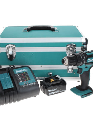 Makita DHP 482 SF1TX Akku Schlagbohrschrauber 18 V 62 Nm + 1x Akku 3,0 Ah + Ladegerät + 70 tlg. Bit Bohrer Set + TX Alu Koffer