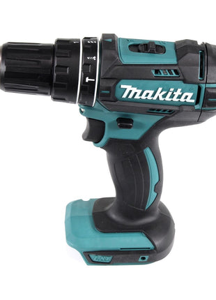 Taladro percutor inalámbrico Makita DHP 482 M1TX 18 V 62 Nm + 1x batería 4,0 Ah + juego de brocas de 70 piezas + maletín de aluminio TX - sin cargador