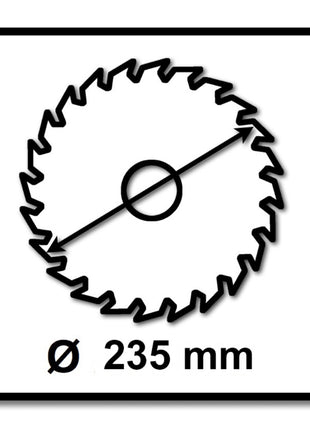 Makita CCM23524G  Lame de scie circulaire SPECIALIZED EFFICUT 235 x 30 x 1,5 mm - 24 dents, pour bois ( E-01915 )