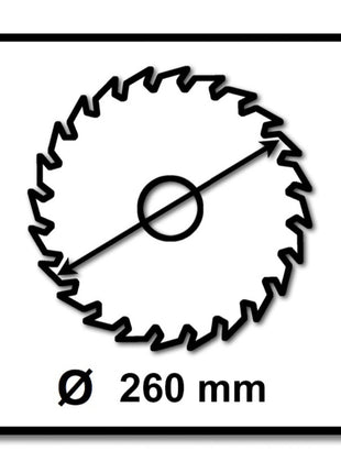 Makita CMSXF26080G Lame de scie circulaire SPECIALIZED EFFICUT 260 x 30 x 1,65 mm , 60 dents pour bois ( B-67284 )