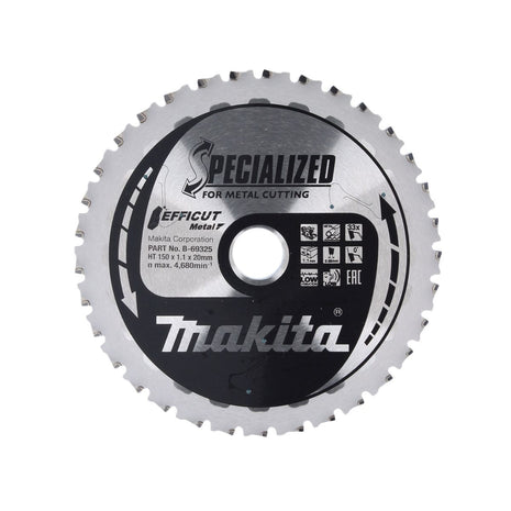 Makita MCCS15033E SPECIALIZED EFFICUT Sägeblatt 150 x 20 x 1,1 mm ( B-69325 ) 33 Zähne für Metall