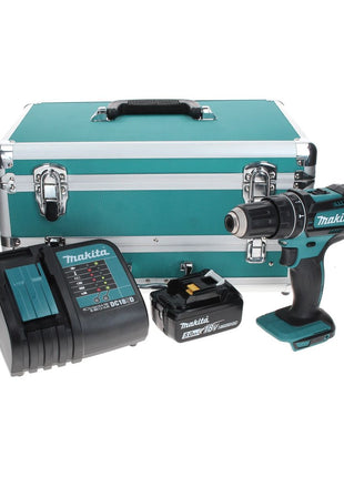 Makita DHP 482 ST1TX Akku Schlagbohrschrauber 18 V 62 Nm + 1x Akku 5,0 Ah + Ladegerät + 70 tlg. Bit Bohrer Set + TX Alu Koffer