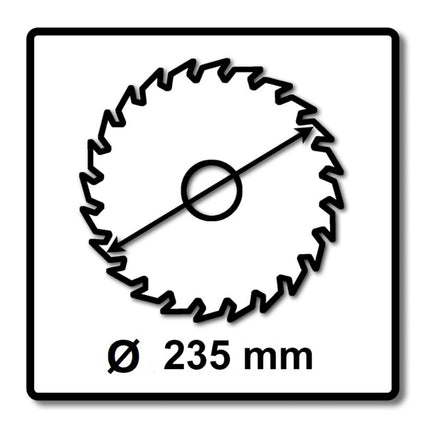 Makita CCM23524G SPECIALIZED EFFICUT Sägeblatt 235 x 30 x 1,5 mm 4 Stk. ( 4x E-01915 ) 24 Zähne für Holz