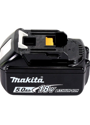 Makita DHP 482 T1TX W Perceuse à percussion sans fil 18 V 62 Nm, blanc + 1x Batterie 5,0 Ah + Coffret aluminium TX + Jeu d’embouts et de forets, 70 pcs. - sans chargeur