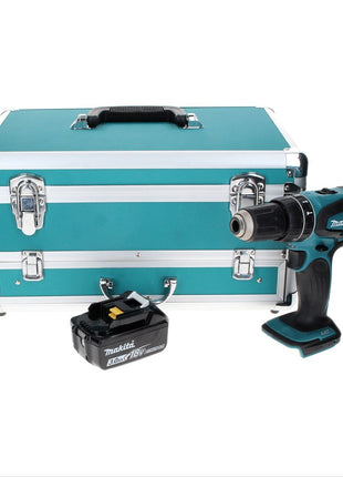 Makita DHP 456 F1TX perceuse à percussion sans fil 18 V 50 Nm + 1x batterie 3,0 Ah + jeu de 70 forets + coffret en aluminium TX - sans chargeur